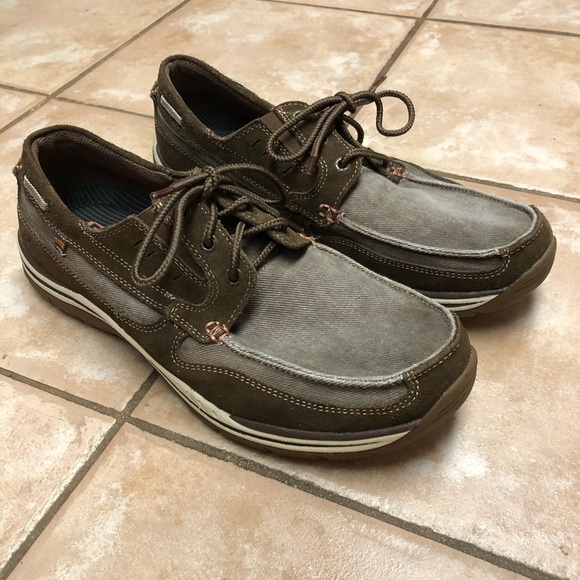 skechers boat shoes memory foam